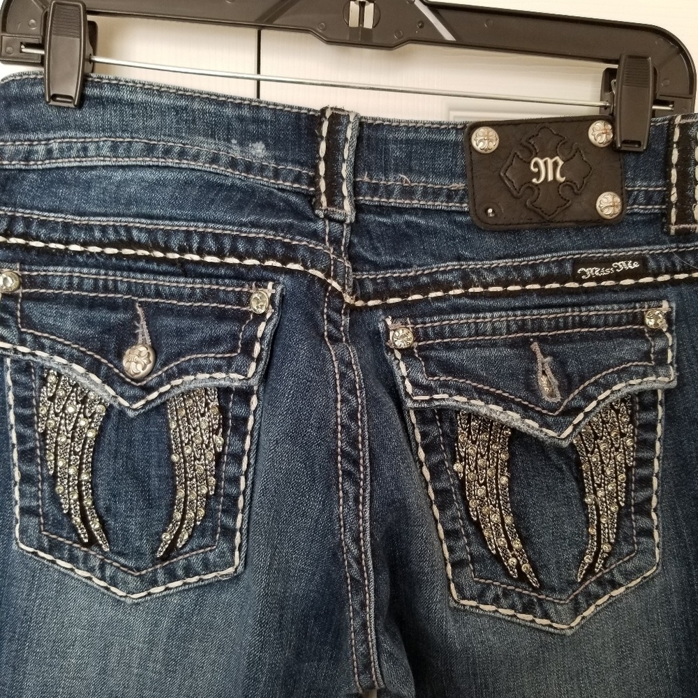 Miss Me Jeans w/ crystal angel wings